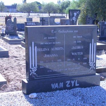 ZYL Jacobus Wouter, van 1886-1976 &amp; Helena Alberta Johanna 1896-1974