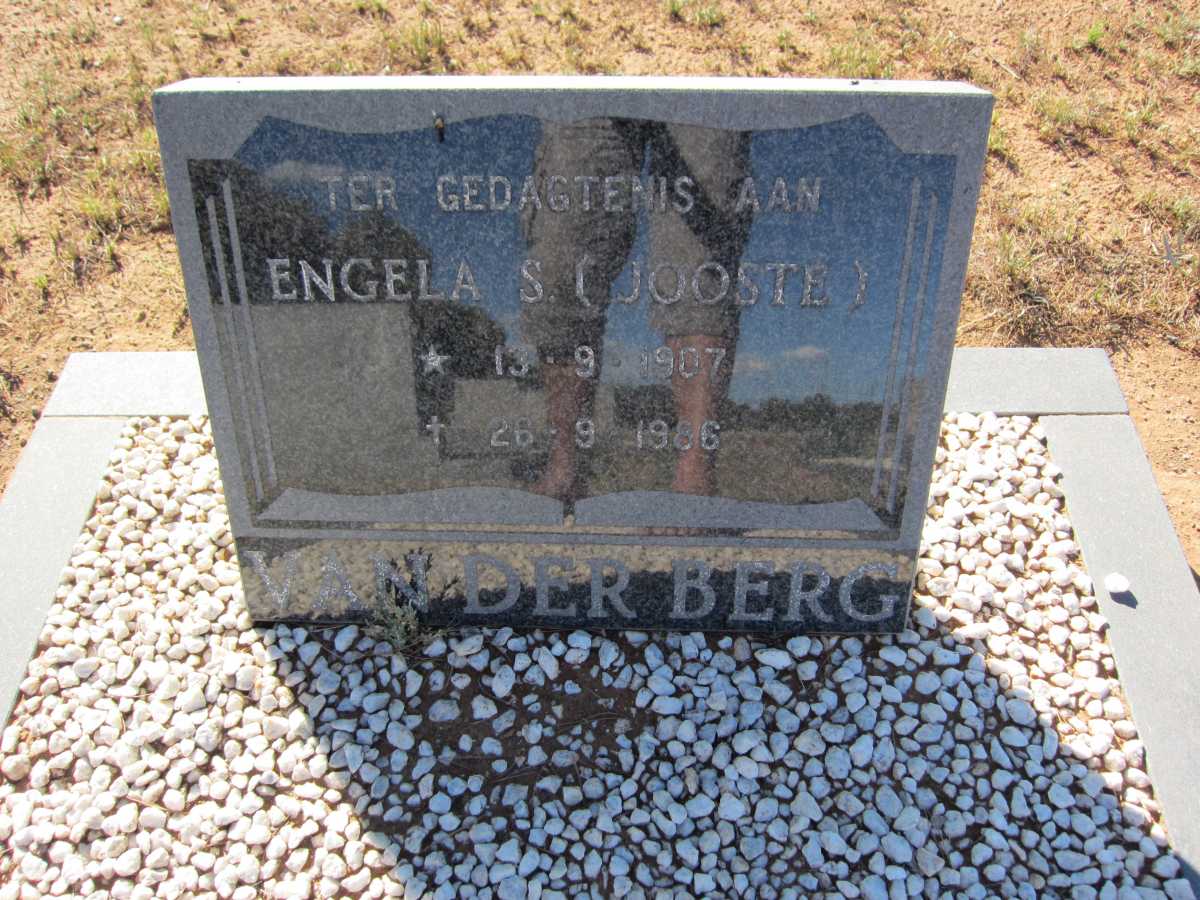 BERG Engela S., van der nee JOOSTE 1907-1986