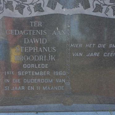 BROODRYK Dawid Stephanus -1960