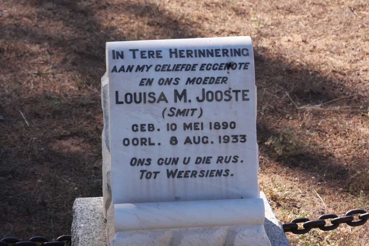 JOOSTE Louisa M. nee SMIT 1890-1933