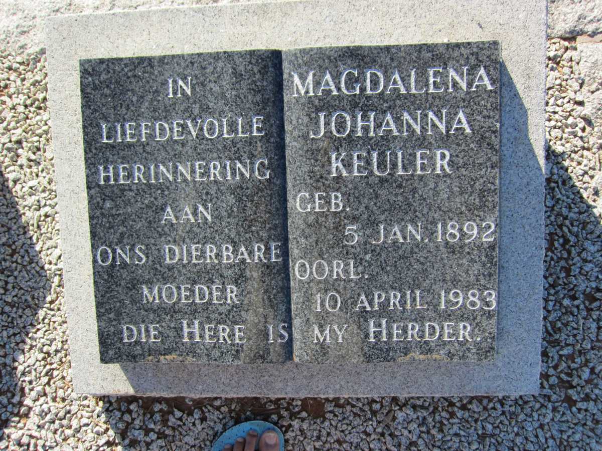 KEULER Magdalena Johanna 1892-1983