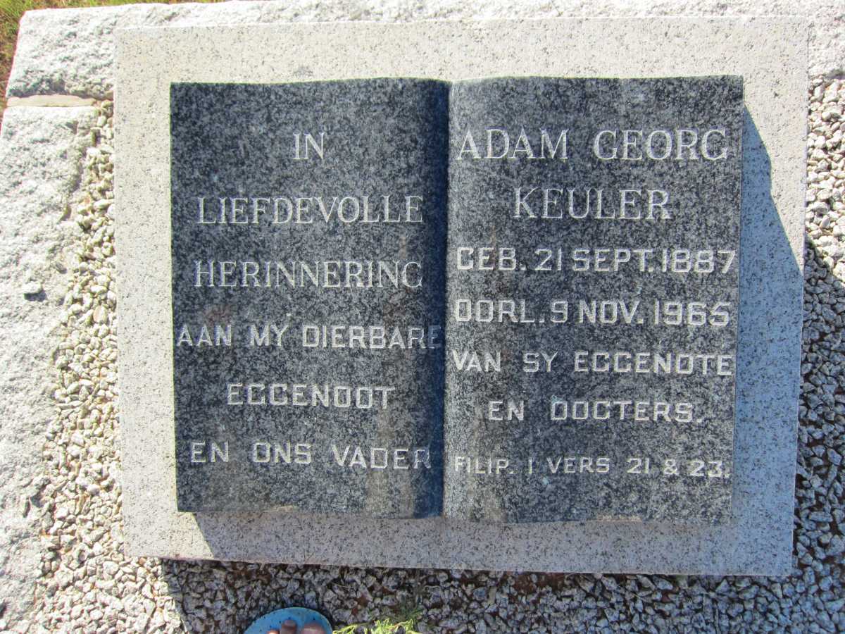 KEULER Adam Georg 1887-1965