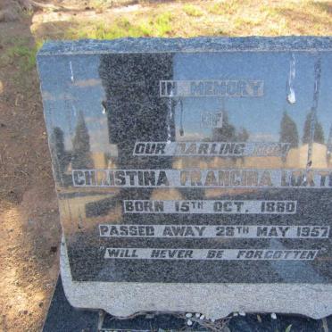 LOXTON Christina Francina 1880-1957