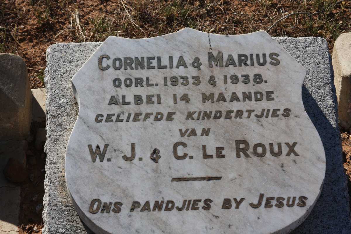ROUX Cornelia, le -1933 :: LE ROUX Marius -1938