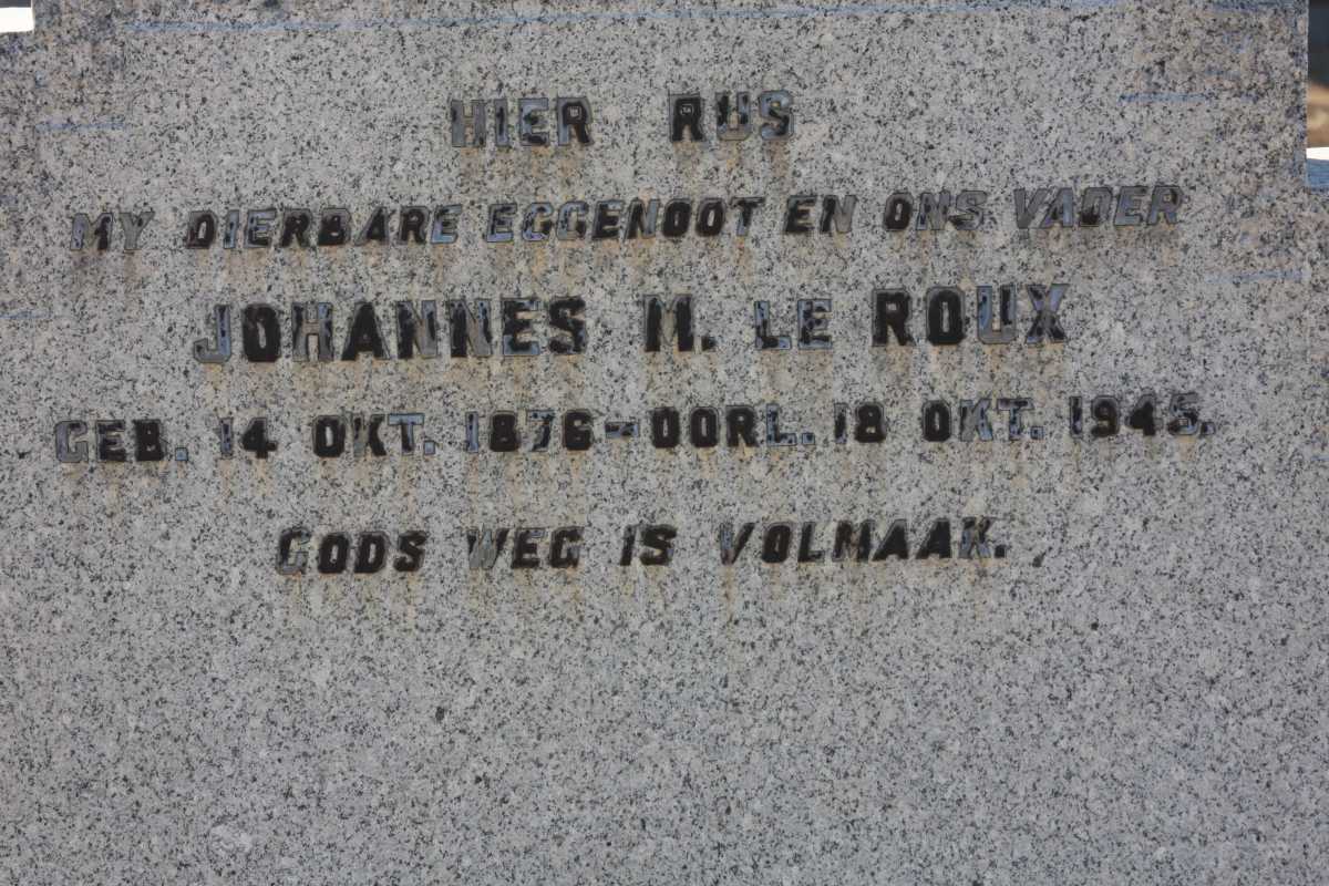 ROUX Johannes M., le 1876-1945