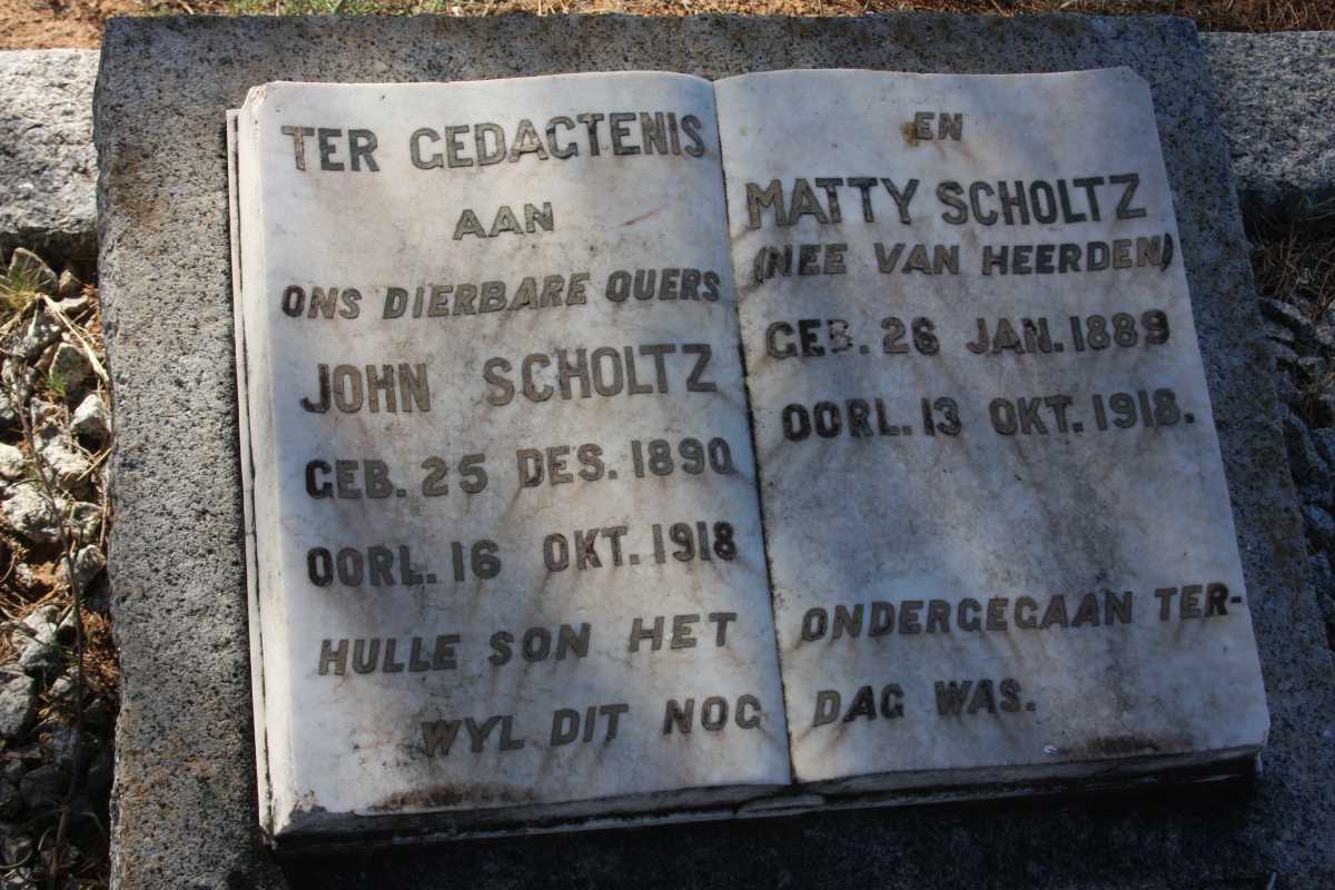 SCHOLTZ John 1890-1918