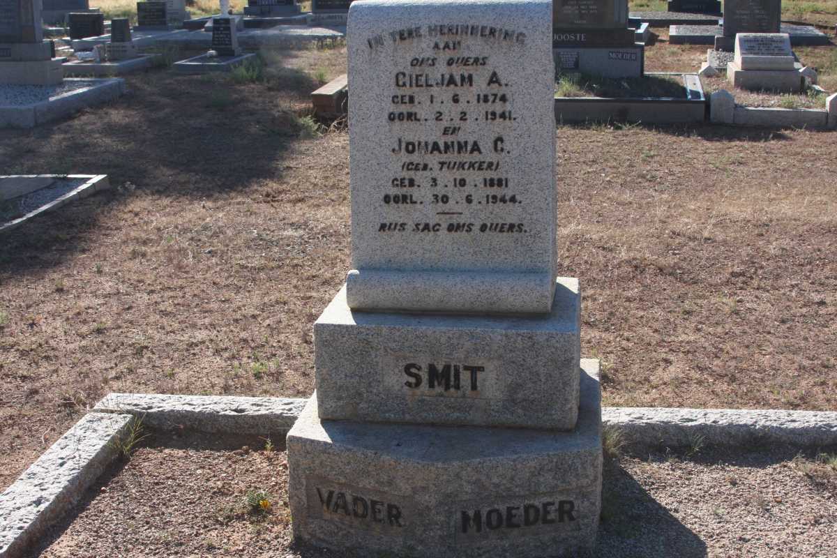 SMIT Gieljam A. 1874-1941 &amp; Johanna C. TUKKER 1881-1944
