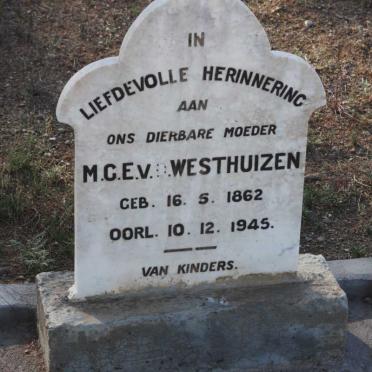 WESTHUIZEN M.C.E., v.d. 1862-1945