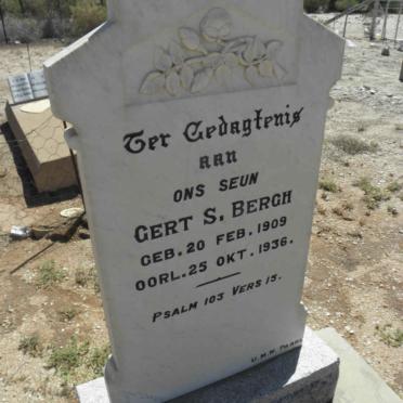 BERGH Gert S. 1909-1936