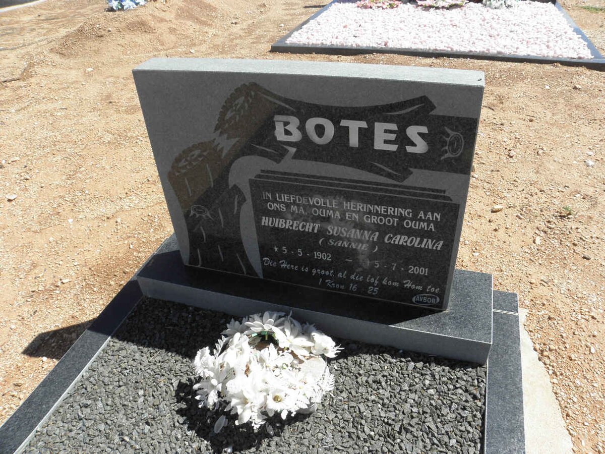 BOTES Huibrecht Susanna Carolina 1902-2001