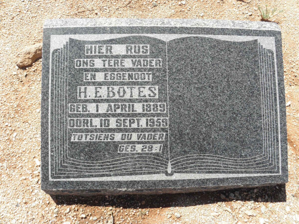 BOTES H.E. 1889-1959