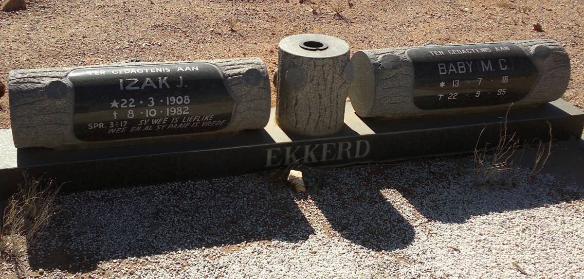 EKKERD Izak J. 1908-1982 &amp; M.C. 1918-1995
