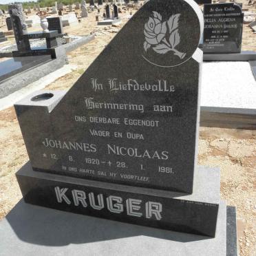 KRUGER Johannes Nicolaas 1920-1981
