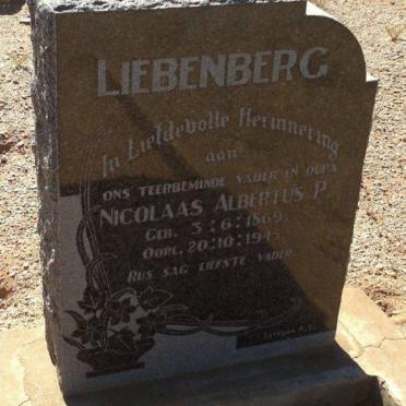 LIEBENBERG Nicolaas Albertus P. 1869-1945