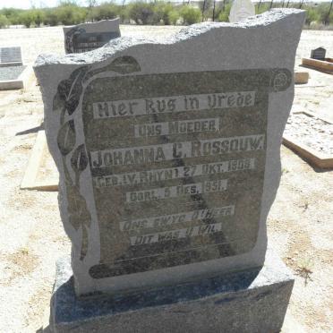 ROSSOUW Johanna C. nee VAN RHYN 1909-1951