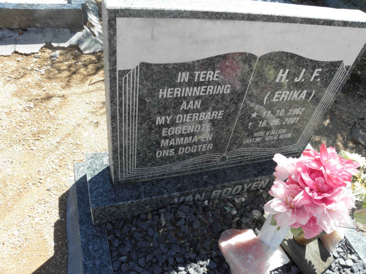 ROOYEN H.J.F., van 1962-2001