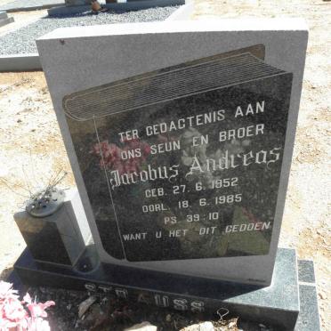 STRAUSS Jacobus Andreas 1952-1985