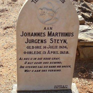 STEYN Johannes Marthinus Jurgens 1924-1928