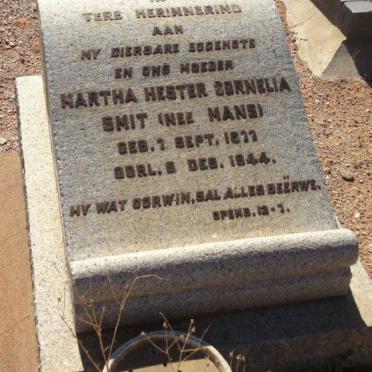 SMIT Martha Hester Cornelia nee MANS 1877-1944