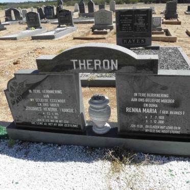 THERON Johannes Hendrik 1935-1980 &amp; Renna Maria BEUKES 1935-2000