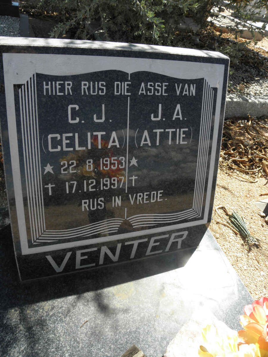VENTER J.A. &amp; C.J. 1953-1997