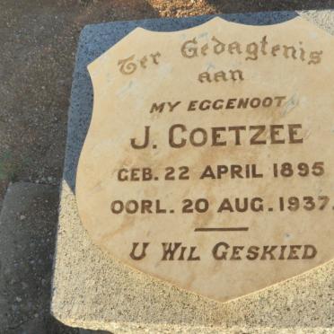 COETZEE J. 1895-1937