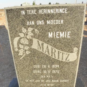 MARITZ Miemie 1894-1975
