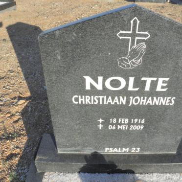 NOLTE Christiaan Johannes 1916-2009