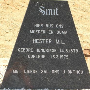 SMIT Hester M.L. geb. HENDRIKSE 1879-1975
