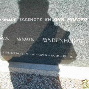 BADENHORST Dina Maria nee CLOETE 1898-1965