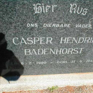 BADENHORST Casper Hendrik 1900-1967