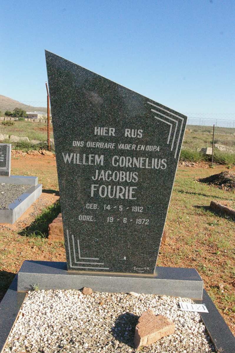 FOURIE Willem Cornelius Jacobus 1912-1972