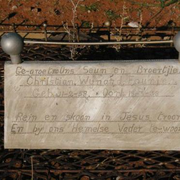 FOURIE Christian Wynand 1959-1959