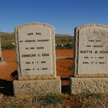 KUHN Cornelius 1891-1960 &amp; Aletta M. 1893-1965