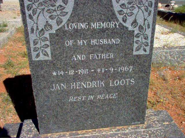 LOOTS Jan Hendrik 1911-1967