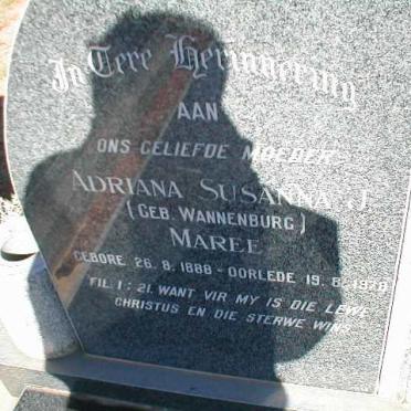 MAREE Adriana Susanna J. geb. WANNENBURG 1888-1978
