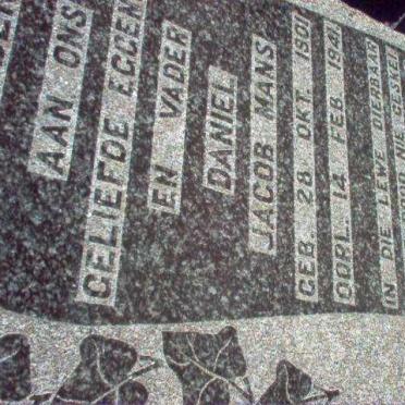 MANS Daniel Jacob 1901-1941