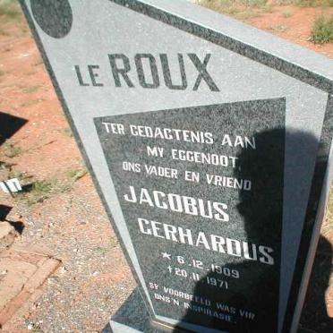 ROUX Jacobus Gerhardus, le 1909-1971