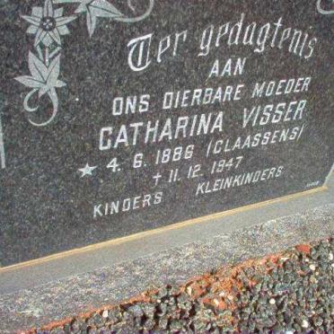 VISSER Catharina nee CLAASSENS 1886-1947