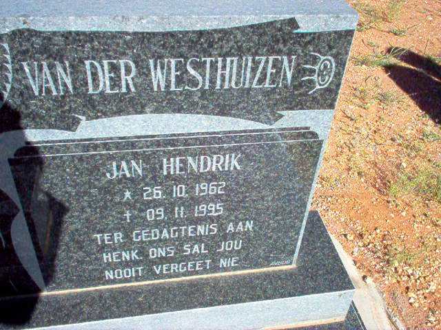 WESTHUIZEN Jan Hendrik, van der 1962-1995