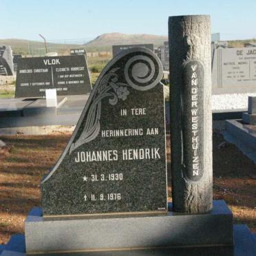 WESTHUIZEN Johannes Hendrik, van der 1930-1976