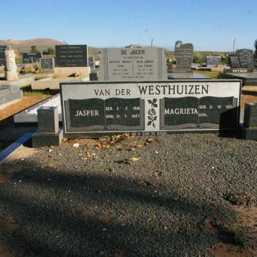WESTHUIZEN Jasper, van der 1916-1987 &amp; Magrieta 1921-