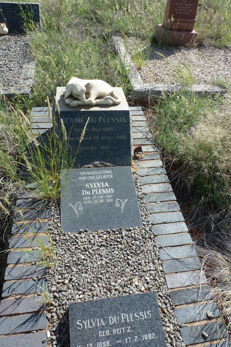 PLESSIS Hennie, du 1891-1961 :: DU PLESSIS Sylvia nee REITZ 1898-1982