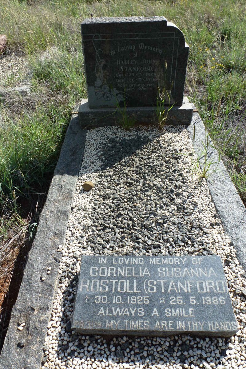 STANFORD Hadley John 1923-19?1 :: ROSTOLL Cornelia Susanna nee STANFORD 1925-1986