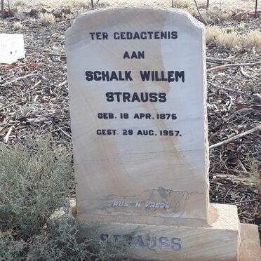 STRAUSS Schalk Willem 1875-1957