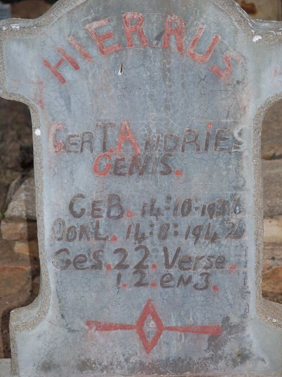 GENIS Gert Andries 1936-1942