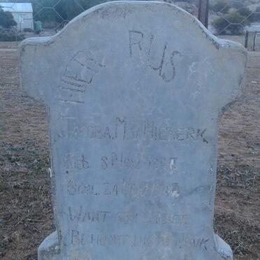 NIEKERK Jacoba M., van 194?-194?