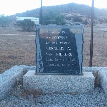 NIEKERK Cornelis A., van 1878-1939