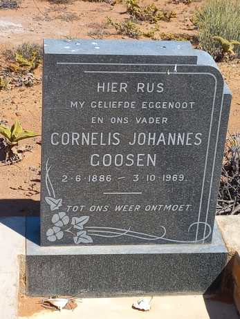 GOOSEN Cornelis Johannes 1886-1969