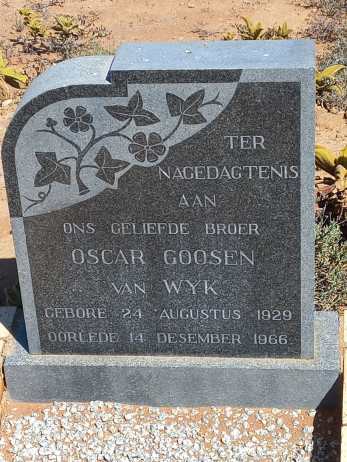 WYK Oscar Goosen, van 1929-1966